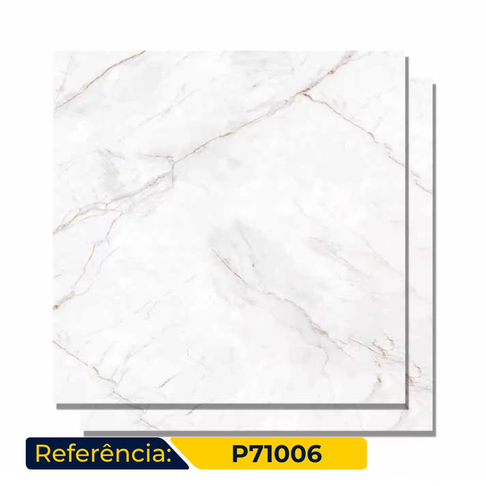 Porcelanato Polido 121x121cm Caixa 2,95m² Castelli Master Castel Tasso Lux Retificado - P71006