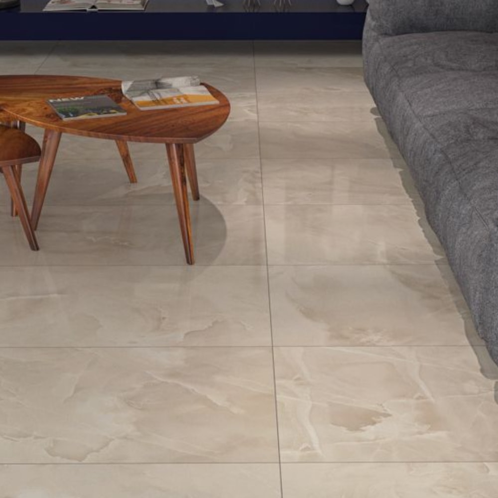 Porcelanato Polido 58,4x117cm Caixa 1,37m² Portinari onice AL Retificado - 59556