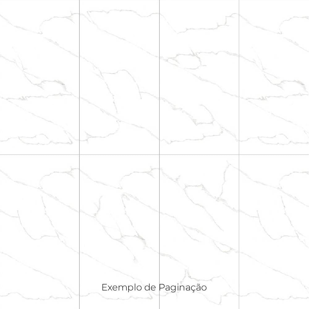 Porcelanato Polido 60x119cm Caixa 2,15m² Gaudi Calacata Endless Retificado - 86541