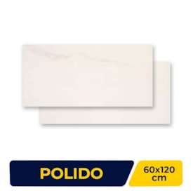 Porcelanato Polido 60x120cm Caixa 1,43m² Portobello Michelangelo Retificado - 28670E