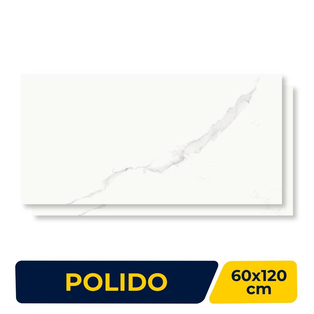 Porcelanato Polido 60x120cm Caixa 2,13m² Incepa Venatino Retificado - INC06DB0001