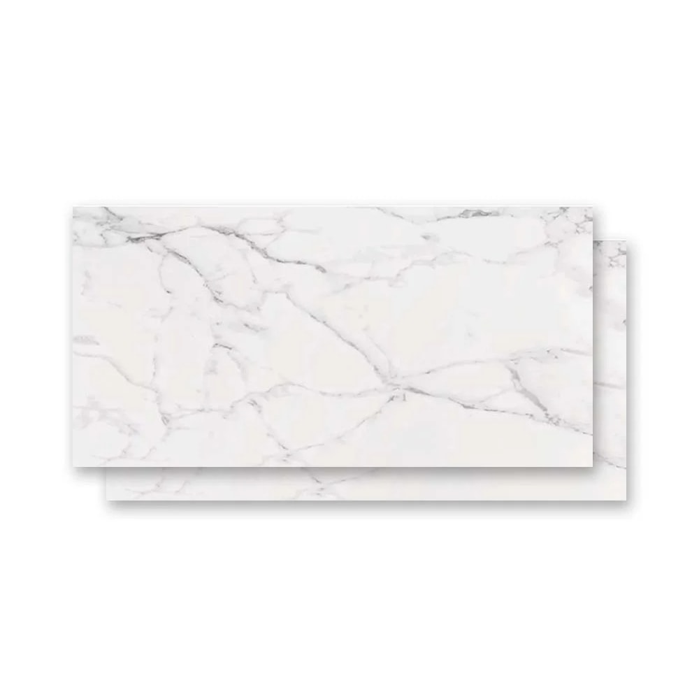 Porcelanato Polido 60x120cm Caixa 2,13m² Roca Carrara Retificado - FJJ0354011
