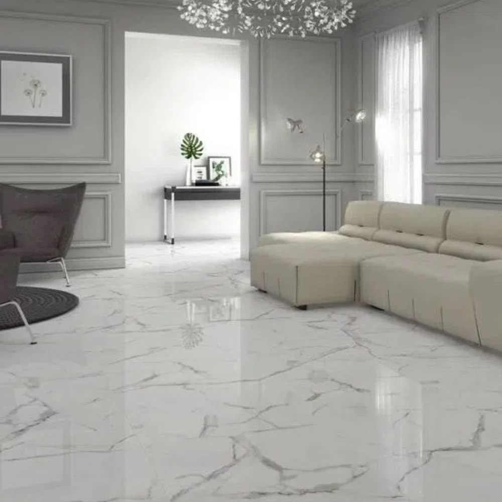 Porcelanato Polido 61x120cm Caixa 2,20m² Damme Calacata Retificado - PR12002
