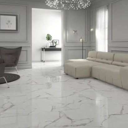 Porcelanato Polido 61x120cm Caixa 2,20m² Damme Calacata Retificado - PR12002