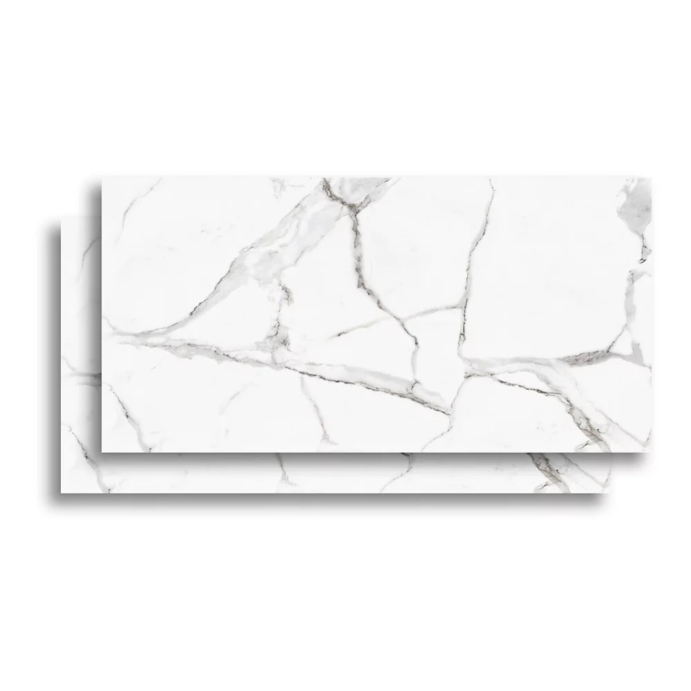 Porcelanato Polido 61x120cm Caixa 2,20m² Damme Calacata Retificado - PR12002