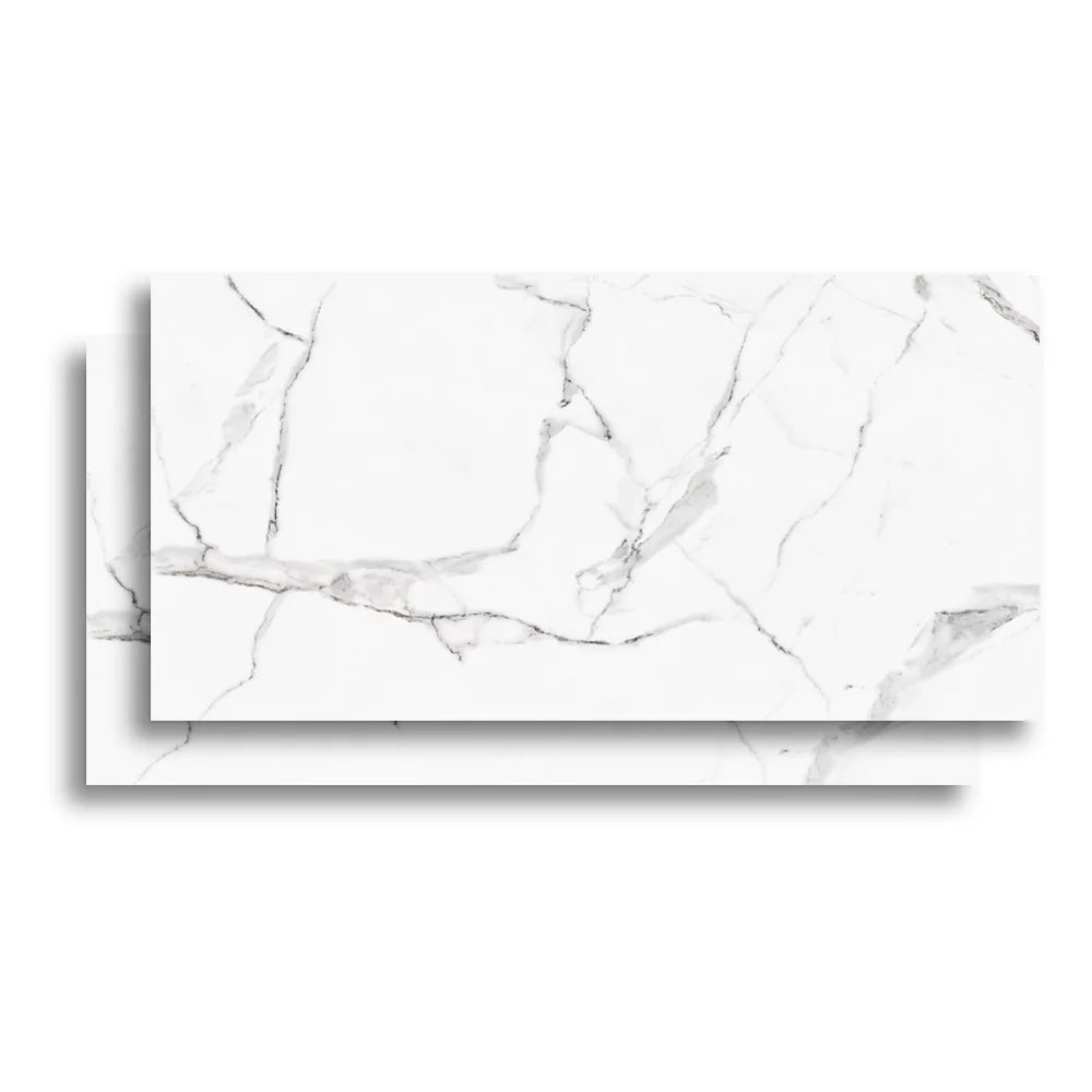 Porcelanato Polido 61x120cm Caixa 2,20m² Damme Calacata Retificado - PR12002