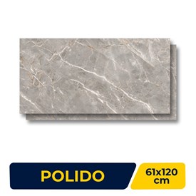 Porcelanato Polido 61x120cm Caixa 2,20m² Damme Pietra Del Portoallo Retificado - PR12268