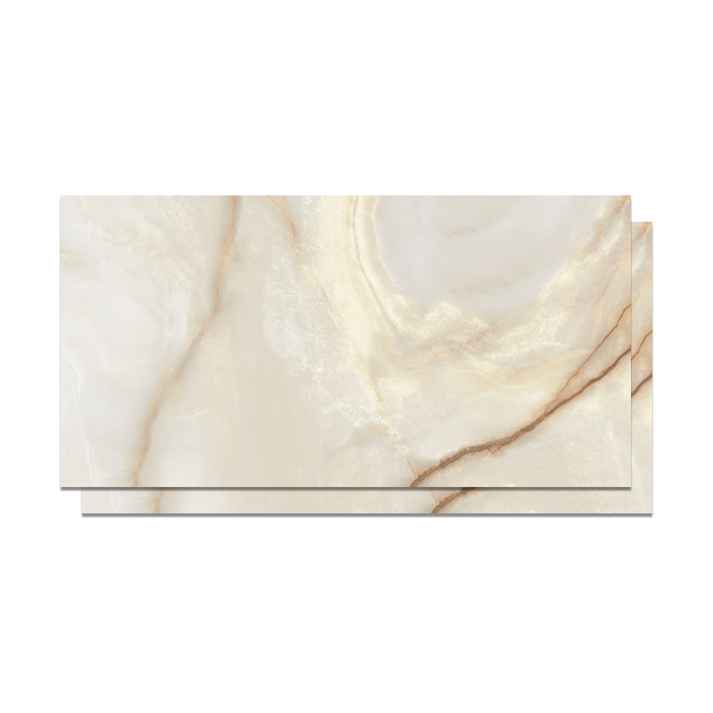 Porcelanato Polido 62x120cm Caixa 2,26m² Castelli Gran Palazzo Di Cristallo Lux Retificado - P70669