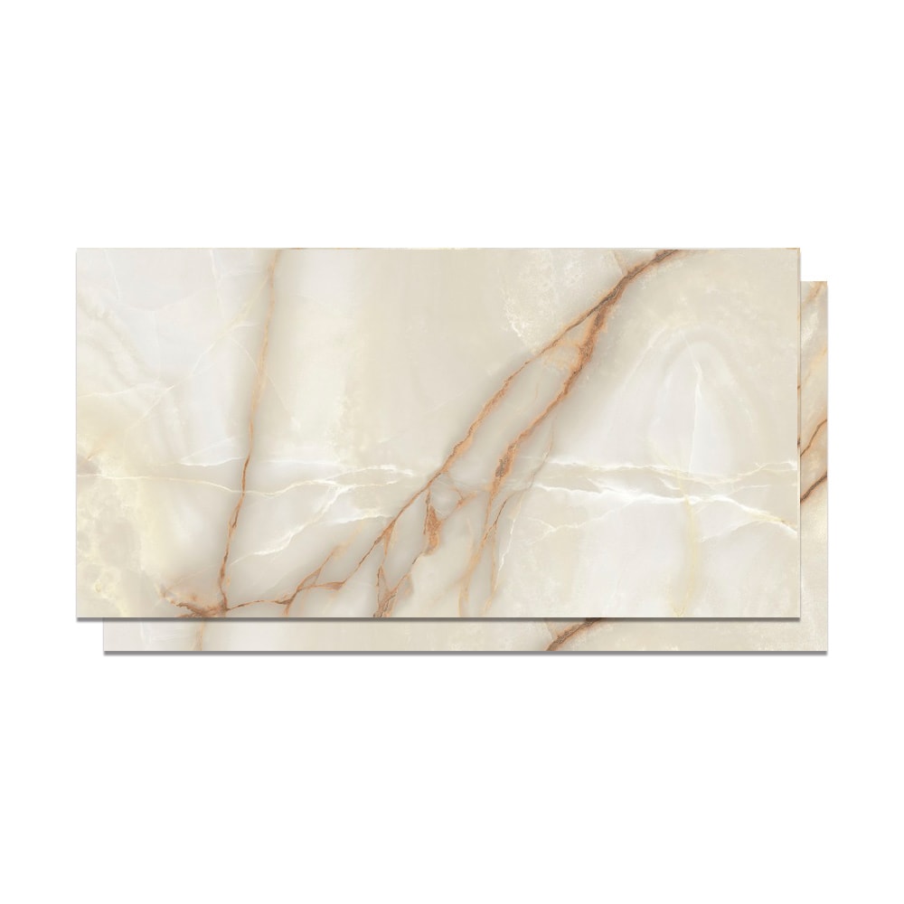 Porcelanato Polido 62x120cm Caixa 2,26m² Castelli Gran Palazzo Di Cristallo Lux Retificado - P70669