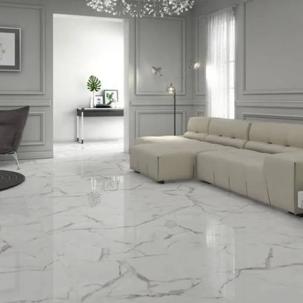 Porcelanato Polido 62x121cm Caixa 2,25m² Damme Calacata Retificado - PR12002