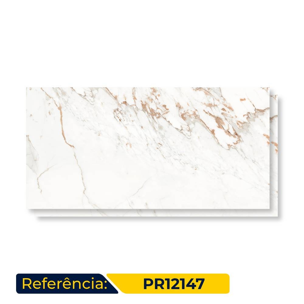 Porcelanato Polido 62x121cm Caixa 2,25m² Damme Capraia Retificado - PR12147