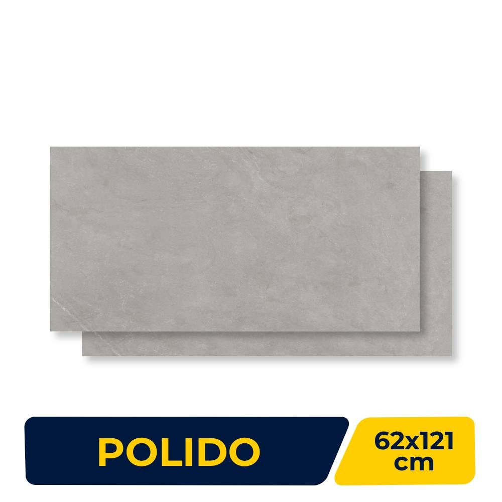 Porcelanato Polido 62x121cm Caixa 2,25m² Damme Gales Retificado - PR12236