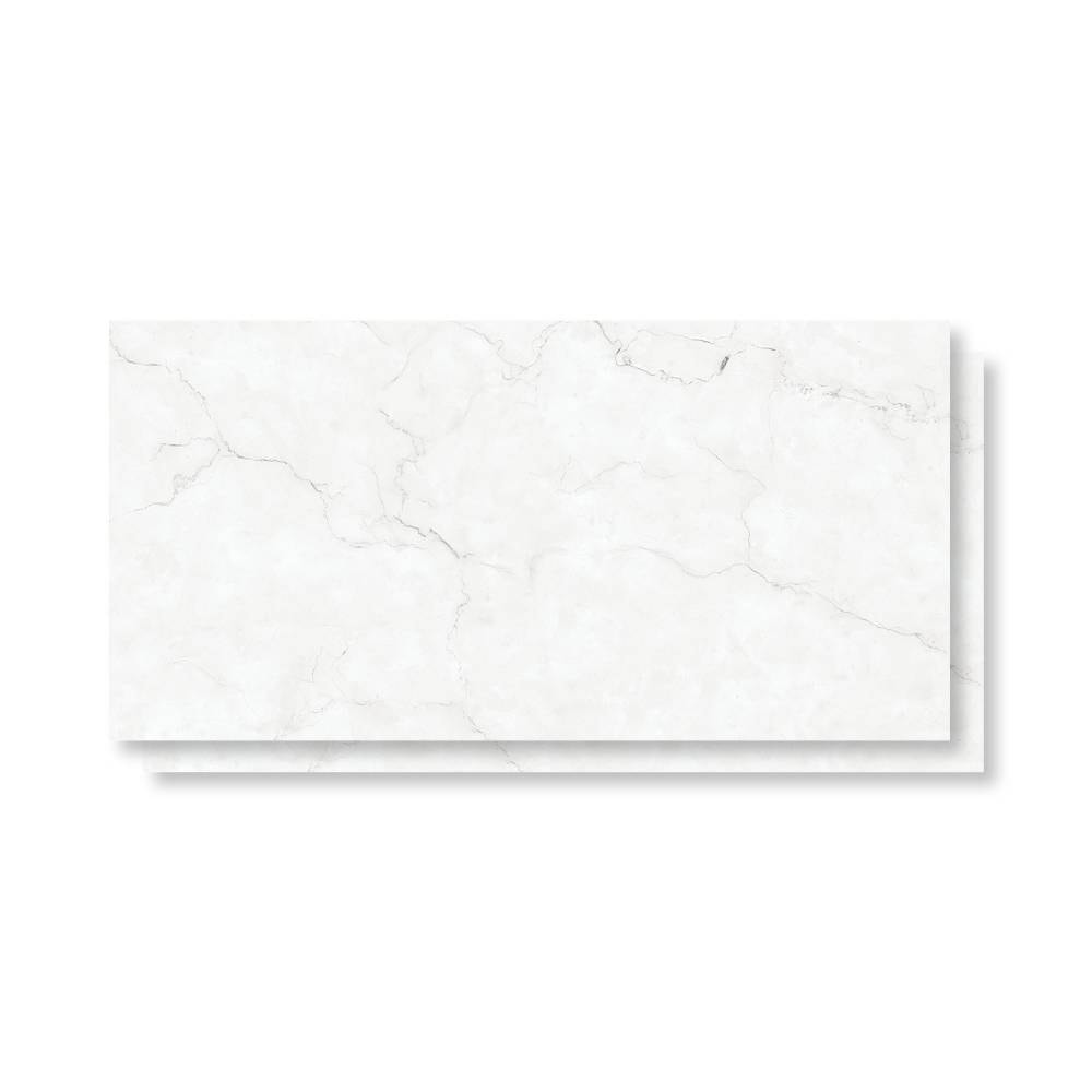 Porcelanato Polido 62x121cm Caixa 2,25m² Damme Maestro Blanc Retificado - PR12170