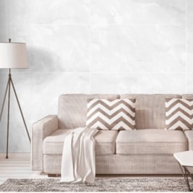 Porcelanato Polido 62x121cm Caixa 2,25m² Damme Onix Bianco Retificado - PR12230