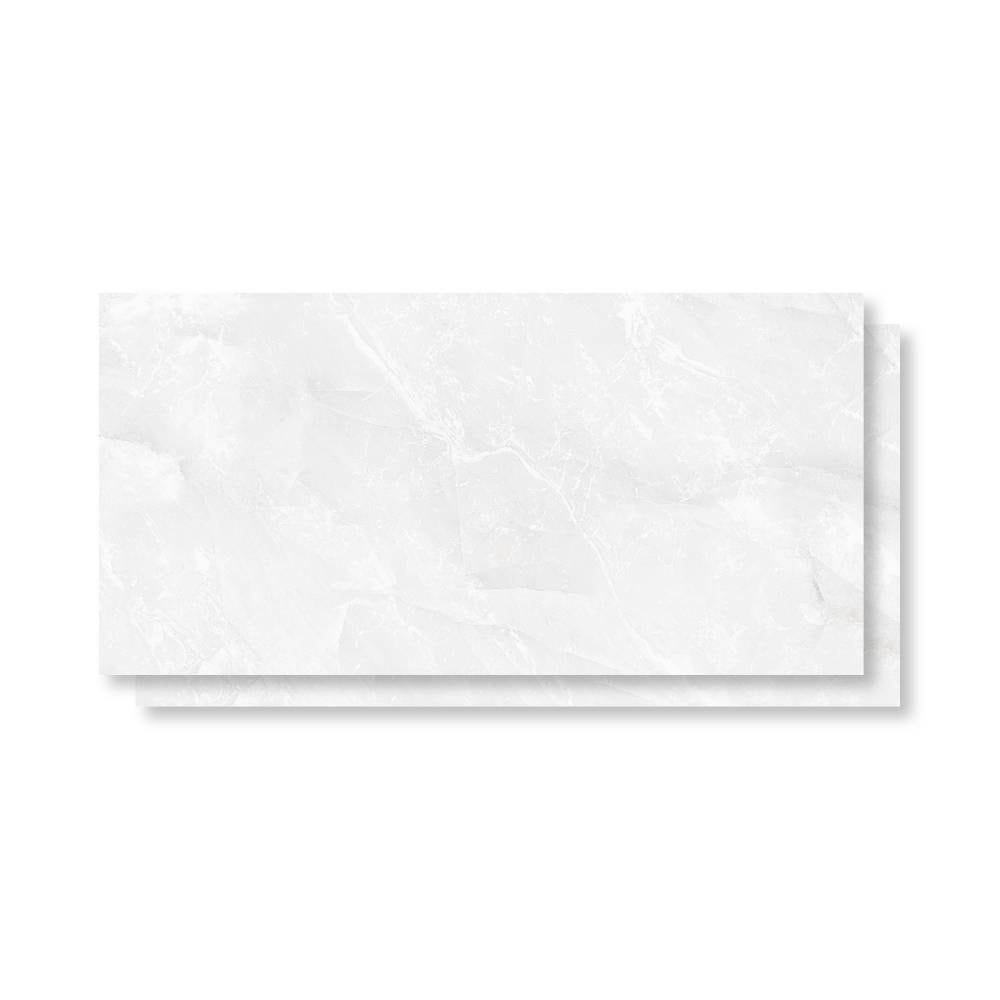 Porcelanato Polido 62x121cm Caixa 2,25m² Damme Onix Bianco Retificado - PR12230