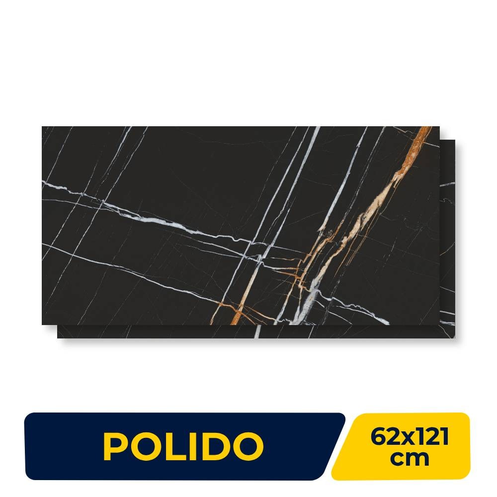 Porcelanato Polido 62x121cm Caixa 2,25m² Damme Sahara Retificado - PR12193
