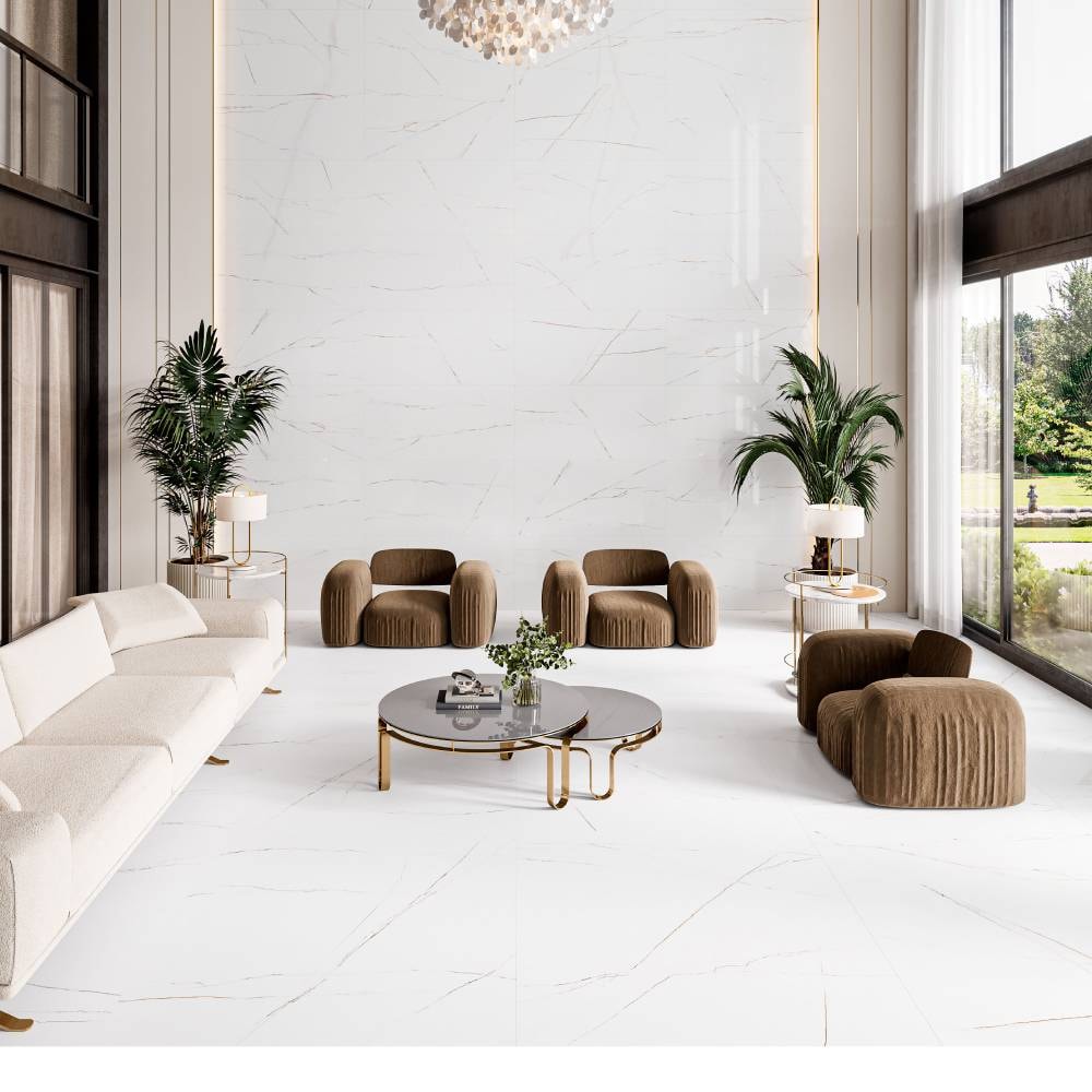 Porcelanato Polido 62x121cm Caixa 2,26m² Castelli Gran Sahara Soft Retificado - P70679