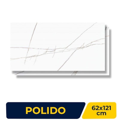 Porcelanato Polido 62x121cm Caixa 2,26m² Castelli Gran Sahara Soft Retificado - P70679