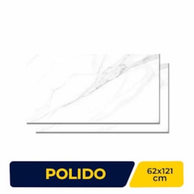 Porcelanato Polido 62x121cm Caixa 2,26m² Castelli Peterhof Lux Retificado - P70651