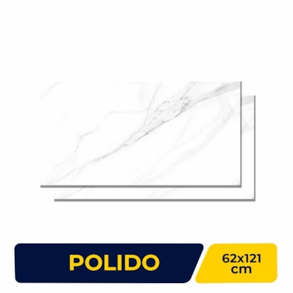 Porcelanato Polido 62x121cm Caixa 2,26m² Castelli Peterhof Lux Retificado - P70651