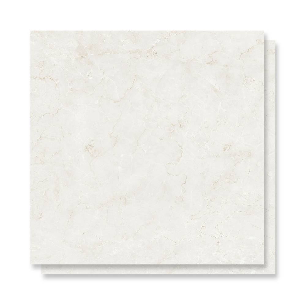 Porcelanato Polido 70x70cm Caixa 2,44m² Delta Crema Marfim Retificado - 2313-A