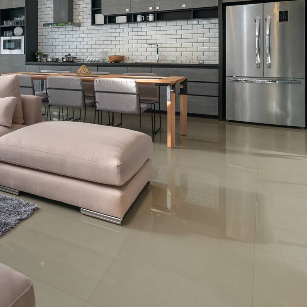 Porcelanato Polido 70x70cm Caixa 2,44m² Delta Dallas Nude Retificado - 2554