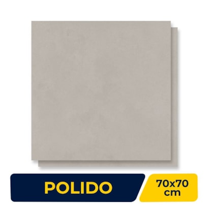 Porcelanato Polido 70x70cm Caixa 2,44m² Delta Dallas Nude Retificado - 2554-A