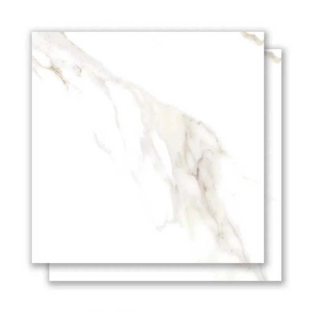 Porcelanato Polido 70x70cm Caixa 2,44m² Delta Marmo Douro Retificado - 2316