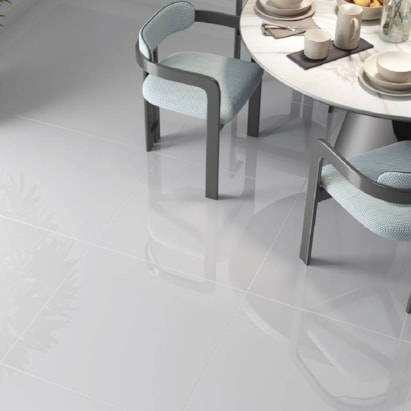 Porcelanato Polído 71x71cm Caixa 2,52m² ViaRosa Classic Gris Retificado - PTR71086