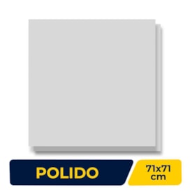 Porcelanato Polído 71x71cm Caixa 2,52m² ViaRosa Classic Gris Retificado - PTR71086