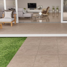 Porcelanato Polido 71x71cm Caixa 2,52m² ViaRosa Metropole Mocca Retificado - PTR71089