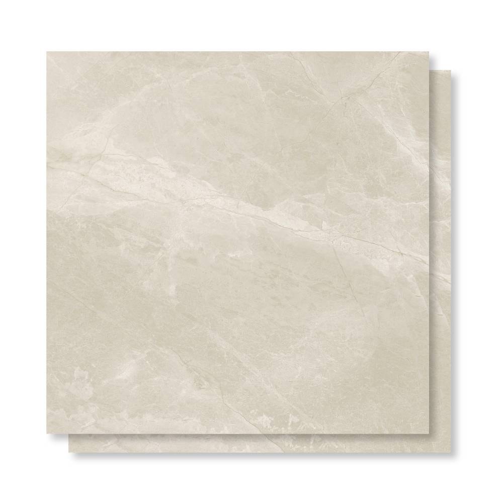 Porcelanato Polido 72x72cm Caixa 2,61m² Delta Fuji Sand Retificado - 3054