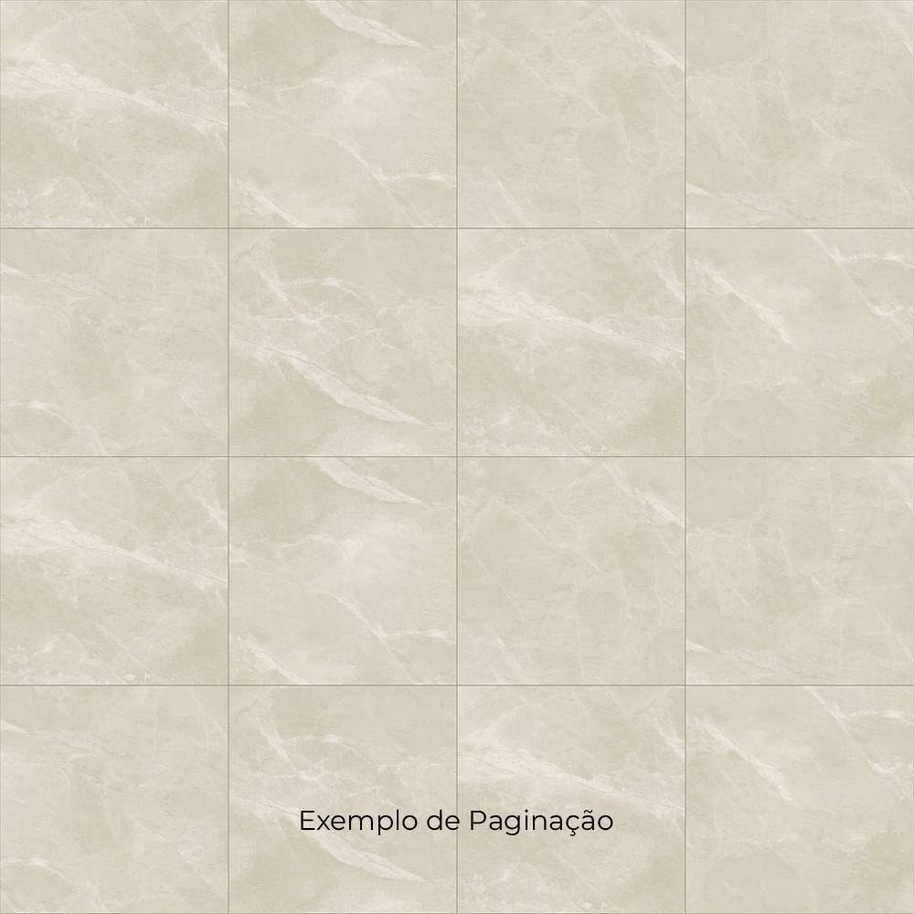 Porcelanato Polido 72x72cm Caixa 2,61m² Delta Fuji Sand Retificado - 3054