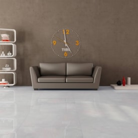 Porcelanato Polido 72x72cm Caixa 2,61m² Delta Madrid Plata Retificado - 3045