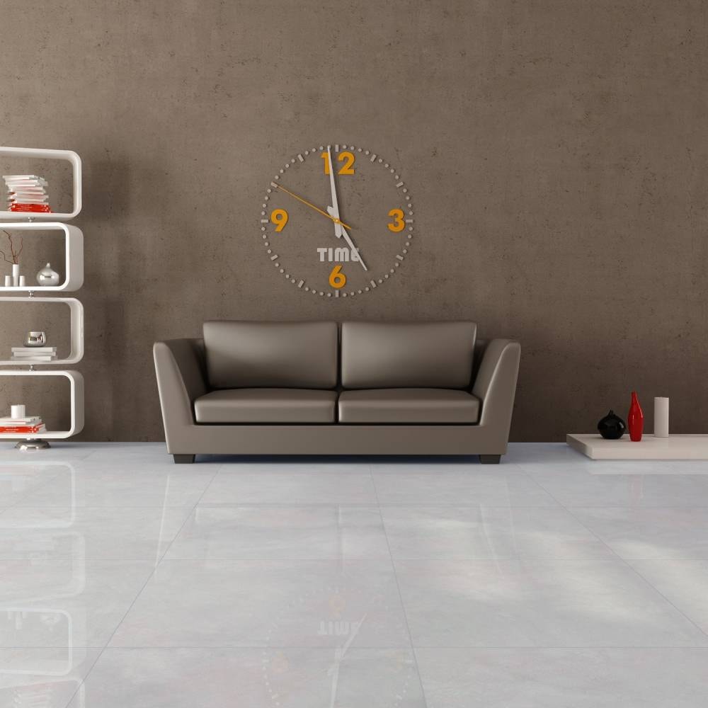 Porcelanato Polido 72x72cm Caixa 2,61m² Delta Madrid Plata Retificado - 3045