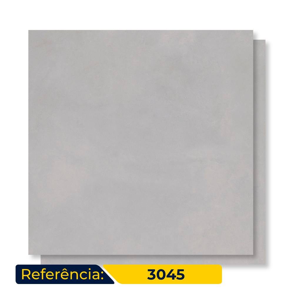 Porcelanato Polido 72x72cm Caixa 2,61m² Delta Madrid Plata Retificado - 3045