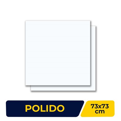 Porcelanato Polido 73x73cm Caixa 2,65m² Delta Cotton Retificado - 2261