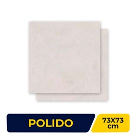 Porcelanato Polido 73x73cm Caixa 2,65m² Delta Londres Blanc Retificado - 2282