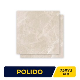 Porcelanato Polido 73x73cm Caixa 2,65m² Fuji Sand Retificado - 2271-A