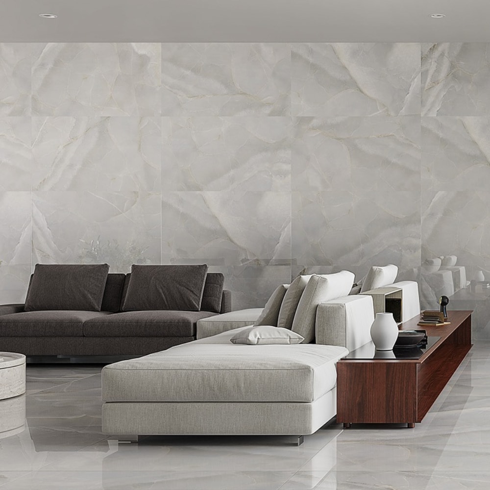 Porcelanato Polido 80.5x140cm Caixa 2,25cm Villagres Lumina Retificado - 800028