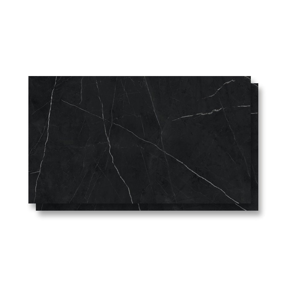 Porcelanato Polido 80.5x140cm Caixa 2,25m² Royal Black Retificado - 800008