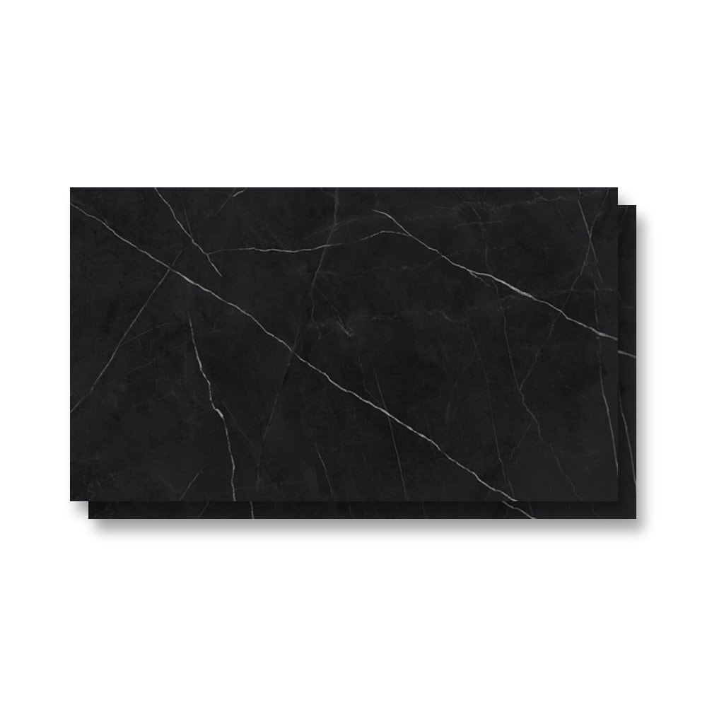 Porcelanato Polido 80.5x140cm Caixa 2,25m² Royal Black Retificado - 800008