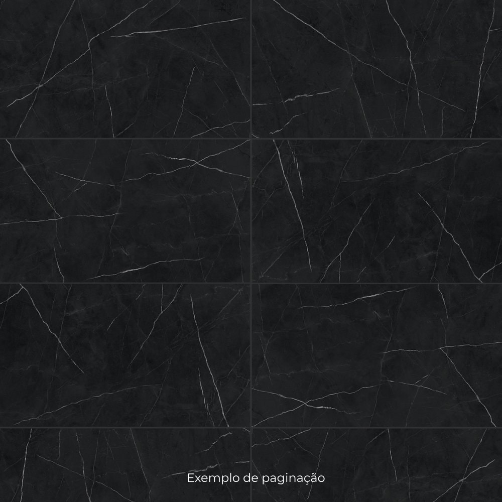 Porcelanato Polido 80.5x140cm Caixa 2,25m² Royal Black Retificado - 800008