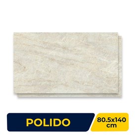 Porcelanato Polido 80,5X140cm Caixa 2,25m² Villagres Agra Retificado - 800030