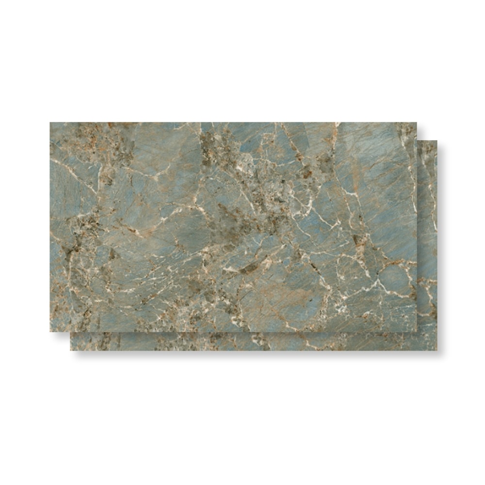 Porcelanato Polido 80,5x140cm Caixa 2,25m² Villagres Amazonita Retificado - 800014