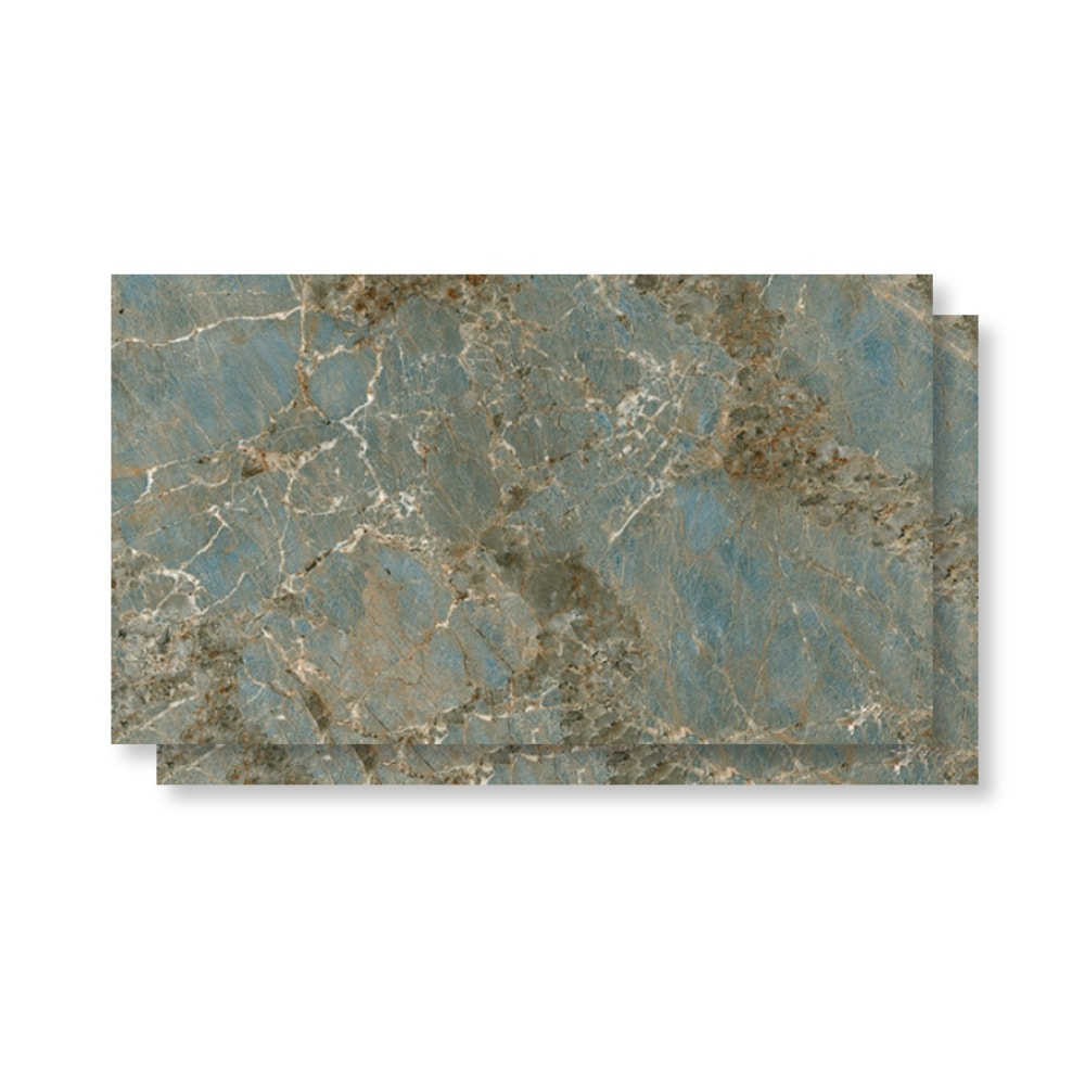 Porcelanato Polido 80,5x140cm Caixa 2,25m² Villagres Amazonita Retificado - 800014