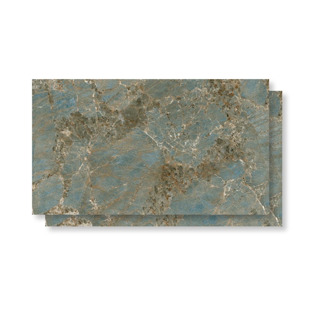 Porcelanato Polido 80,5x140cm Caixa 2,25m² Villagres Amazonita Retificado - 800014