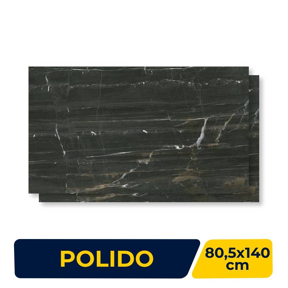 Porcelanato Polido 80,5x140cm Caixa 2,25m² Villagres Artemis Retificado - 800015