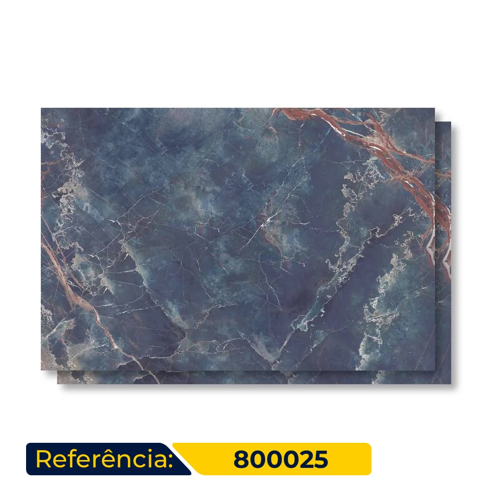 Porcelanato Polido 80,5x140cm Caixa 2,25m² Villagres Atlantis Retificado - 800025