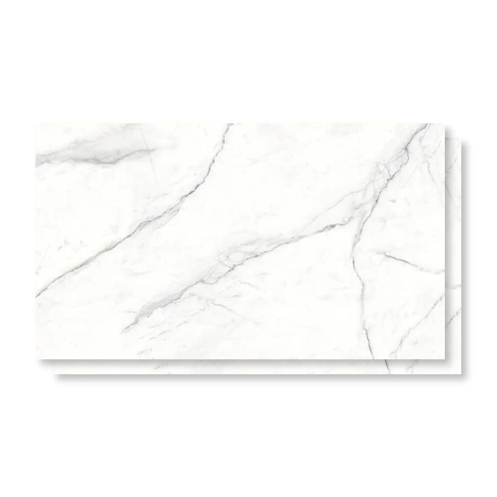 Porcelanato Polido 80,5x140cm Caixa 2,25m² Villagres Castellamare Bianco Retificado - 800006